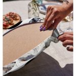 Realhomes Yuvarlak Desenli Modern Dijital Baskılı 2'li Yuvarlak Servis Altlığı - Supla Realhomes