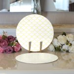 - Supla2li-2169-Gorsel3 - Realhomes  Realhomes Sarı Geometrik Desenli Dijital Baskılı Modern 2'li Yuvarlak Servis Altlığı - Supla Realhomes