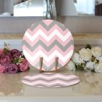 - Supla2li-2174-Gorsel3 - Realhomes Realhomes Renkli Zigzag Desenli Dijital Baskılı Modern 2'li Yuvarlak Servis Altlığı - Supla Realhomes