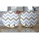 - Supla2li-2176-Gorsel2 - Realhomes Realhomes Gri Mavi Zigzag Desenli Dijital Baskılı Modern 2'li Yuvarlak Servis Altlığı - Supla Realhomes