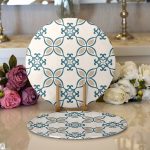 - Supla2li-2213-Gorsel1 - Realhomes Realhomes Etnik Motifli Dijital Baskılı Modern 2'li Yuvarlak Servis Altlığı - Supla Realhomes