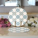 - Supla2li-2213-Gorsel3 - Realhomes Realhomes Etnik Motifli Dijital Baskılı Modern 2'li Yuvarlak Servis Altlığı - Supla Realhomes