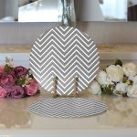 - Supla2li-2232-Gorsel3 - Realhomes Realhomes Gri Zigzag Temalı Dijital Baskılı Modern 2'li Yuvarlak Servis Altlığı - Supla Realhomes