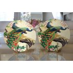 - Supla2li-226-Gorsel2 - Realhomes  Realhomes Tavuz Kuşu Dijital Baskılı Modern 2'li Yuvarlak Servis Altlığı - Supla Realhomes