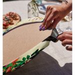 - Supla2li-226-Gorsel4 - Realhomes  Realhomes Tavuz Kuşu Dijital Baskılı Modern 2'li Yuvarlak Servis Altlığı - Supla Realhomes