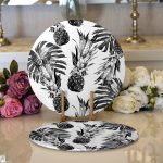 Realhomes Ananas ve Palmiye Yapraklı Modern 2'li Yuvarlak Servis Altlığı - Supla Realhomes