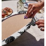 Realhomes Ananas ve Palmiye Yapraklı Modern 2'li Yuvarlak Servis Altlığı - Supla Realhomes