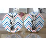 - Supla2li-2362-Gorsel2 - Realhomes  Realhomes Zigzag Zeminde Ananaslar Modern 2'li Yuvarlak Servis Altlığı - Supla Realhomes