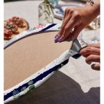 - Supla2li-2377-Gorsel4 - Realhomes  Realhomes Gül Demeti Desenli Dijital Baskılı Modern 2'li Yuvarlak Servis Altlığı - Supla Realhomes