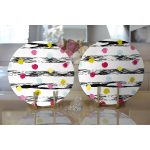 - Supla2li-2380-Gorsel2 - Realhomes Realhomes Yatay Temalı Gökkuşağı Puanlı Modern 2'li Yuvarlak Servis Altlığı - Supla Realhomes