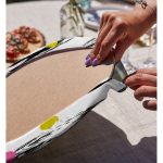 - Supla2li-2380-Gorsel4 - Realhomes Realhomes Yatay Temalı Gökkuşağı Puanlı Modern 2'li Yuvarlak Servis Altlığı - Supla Realhomes