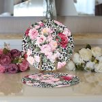 - Supla2li-2435-Gorsel3 - Realhomes  Realhomes Leopar Temalı Kavaniçe Desenli Dijital Baskılı Modern 2'li Yuvarlak Servis Altlığı - Supla Realhomes