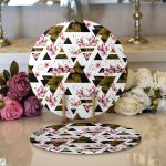 - Supla2li-2438-Gorsel1 - Realhomes Realhomes Mozaik Desenli Modern 2'li Yuvarlak Servis Altlığı - Supla Realhomes