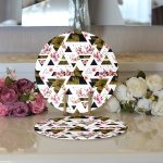 - Supla2li-2438-Gorsel3 - Realhomes Realhomes Mozaik Desenli Modern 2'li Yuvarlak Servis Altlığı - Supla Realhomes