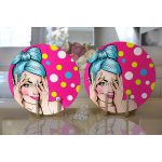 - Supla2li-244-Gorsel2 - Realhomes Realhomes Pop Art Dijital Baskılı Modern 2'li Yuvarlak Servis Altlığı - Supla Realhomes