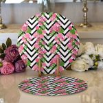 - Supla2li-2442-Gorsel1 - Realhomes Realhomes Zigzag Zebra Desenli Ogea Desenli Modern 2'li Yuvarlak Servis Altlığı - Supla Realhomes