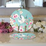 - Supla2li-2444-Gorsel3 - Realhomes Realhomes Ebabil Kuşları Motifli Modern 2'li Yuvarlak Servis Altlığı - Supla Realhomes