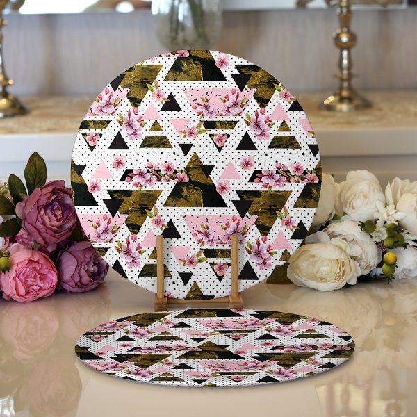 Realhomes Dijital Baskılı Modern 2'li Yuvarlak Servis Altlığı - Supla Realhomes