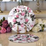 - Supla2li-2472-Gorsel1 - Realhomes  Realhomes Toplu Kavaniçe Çiçek Dijital Baskılı Modern 2'li Yuvarlak Servis Altlığı - Supla Realhomes