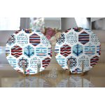 - Supla2li-2475-Gorsel2 - Realhomes Realhomes Bordo Mavi Denizci Motifli Dijital Baskılı Modern 2'li Yuvarlak Servis Altlığı - Supla Realhomes