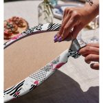 Realhomes Puanlı Temalı Flamingo Desenli Dijital Baskılı Modern 2'li Yuvarlak Servis Altlığı - Supla Realhomes