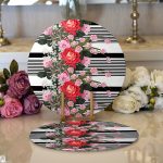 - Supla2li-2499-Gorsel1 - Realhomes Realhomes Notalar Temalı Dijital Baskılı Modern 2'li Yuvarlak Servis Altlığı - Supla Realhomes