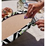 - Supla2li-2500-Gorsel4 - Realhomes Realhomes Geometrik Elmas Çizimli Dijital Baskılı Modern 2'li Yuvarlak Servis Altlığı - Supla Realhomes