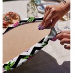 - Supla2li-2517-Gorsel4 - Realhomes Realhomes Zigzag Zebra Temalı Gül Motifli Modern 2'li Yuvarlak Servis Altlığı - Supla Realhomes