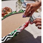 Realhomes Zigzag Zebra Desenli Dijital Baskılı Modern 2'li Yuvarlak Servis Altlığı - Supla Realhomes