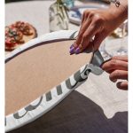 Realhomes Gri Home Sweet Home Modern Dijital Baskılı 2'li Yuvarlak Servis Altlığı - Supla Realhomes