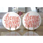 - Supla2li-2561-Gorsel2 - Realhomes Realhomes Nar Renk Home Sweet Home Dijital Baskılı Modern 2'li Yuvarlak Servis Altlığı - Supla Realhomes