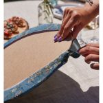 - Supla2li-3002-Gorsel4 - Realhomes Realhomes Yağlı Boya Mavi Ağaç Motifleri Dijital Baskılı Modern 2'li Yuvarlak Servis Altlığı - Supla Realhomes