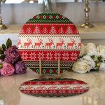 - Supla2li-3021-Gorsel1 - Realhomes Realhomes Özel Tasarımlı Dijital Baskılı Modern 2'li Yuvarlak Servis Altlığı - Supla Realhomes