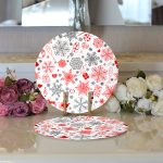 - Supla2li-3030-Gorsel3 - Realhomes  Realhomes Yılbaşı Motifleri Dijital Baskılı Modern 2'li Yuvarlak Servis Altlığı - Supla Realhomes