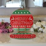 Realhomes Merry Christmas Motifli Dijital Baskılı Modern 2'li Yuvarlak Servis Altlığı - Supla Realhomes