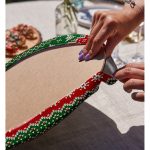 Realhomes Merry Christmas Motifli Dijital Baskılı Modern 2'li Yuvarlak Servis Altlığı - Supla Realhomes