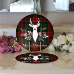 Realhomes Özel Tasarımlı Dijital Baskılı Modern 2'li Yuvarlak Servis Altlığı - Supla Realhomes