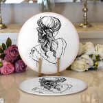 - Supla2li-304-Gorsel1 - Realhomes Realhomes Dijital Baskılı Modern 2'li Yuvarlak Servis Altlığı - Supla Realhomes