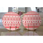 - Supla2li-3044-Gorsel2 - Realhomes Realhomes Ekose Dokuma Desenli Yılbaşı Temalı Modern 2'li Yuvarlak Servis Altlığı - Supla Realhomes