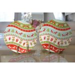 - Supla2li-3050-Gorsel2 - Realhomes Realhomes Renkli Yılbaşı Motifleri Modern 2'li Yuvarlak Servis Altlığı - Supla Realhomes