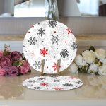 - Supla2li-3058-Gorsel3 - Realhomes Realhomes Özel Tasarımlı Dijital Baskılı Modern 2'li Yuvarlak Servis Altlığı - Supla Realhomes