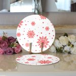 - Supla2li-3059-Gorsel3 - Realhomes Realhomes Özel Tasarımlı Dijital Baskılı Modern 2'li Yuvarlak Servis Altlığı - Supla Realhomes