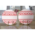 Realhomes Özel Tasarımlı Dijital Baskılı Modern 2'li Yuvarlak Servis Altlığı - Supla Realhomes