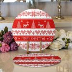 Realhomes Özel Tasarımlı Dijital Baskılı Modern 2'li Yuvarlak Servis Altlığı - Supla Realhomes