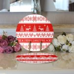 Realhomes Özel Tasarımlı Dijital Baskılı Modern 2'li Yuvarlak Servis Altlığı - Supla Realhomes