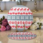 - Supla2li-3068-Gorsel1 - Realhomes Realhomes Özel Tasarımlı Dijital Baskılı Modern 2'li Yuvarlak Servis Altlığı - Supla Realhomes