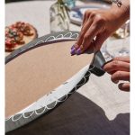 Realhomes Home Sweet Home Dijital Baskılı Modern 2'li Yuvarlak Servis Altlığı - Supla Realhomes