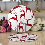 Realhomes Özel Tasarımlı Dijital Baskılı Modern 2'li Yuvarlak Servis Altlığı - Supla Realhomes