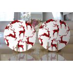 Realhomes Özel Tasarımlı Dijital Baskılı Modern 2'li Yuvarlak Servis Altlığı - Supla Realhomes