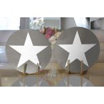 - Supla2li-308-Gorsel2 - Realhomes Realhomes Modern Yıldız Desen Dijital Baskılı Kılı 2'li Yuvarlak Servis Altlığı - Supla Realhomes